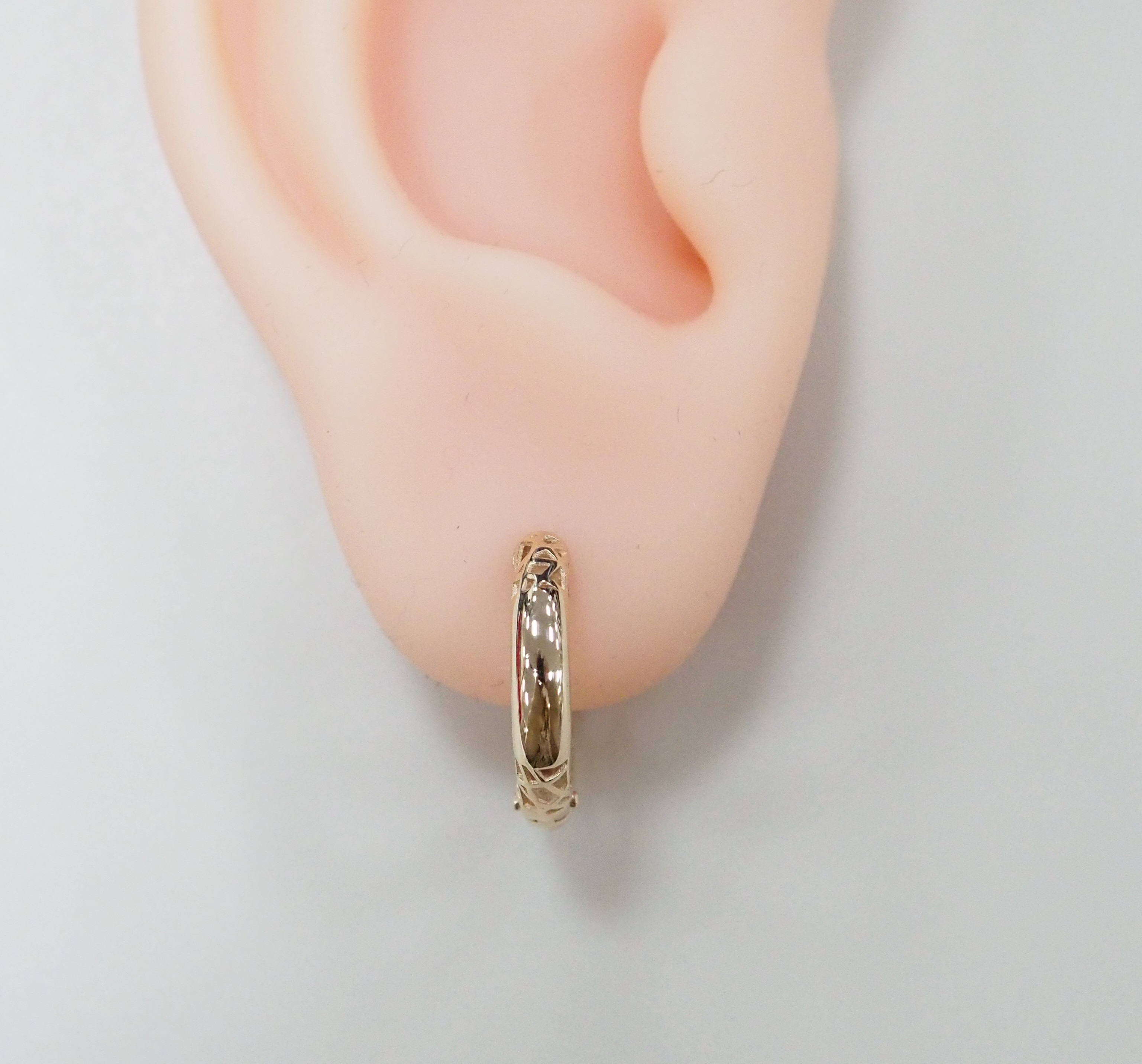 Серьги-конго из золота